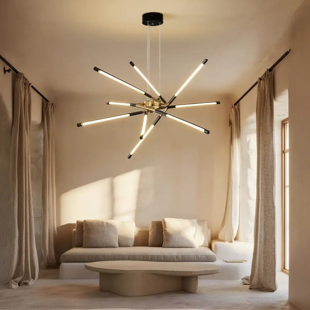 Suspension Luminaire Élégante avec Lumière Chaude ? Design Contemporain pour Ambiance Majestueuse 2