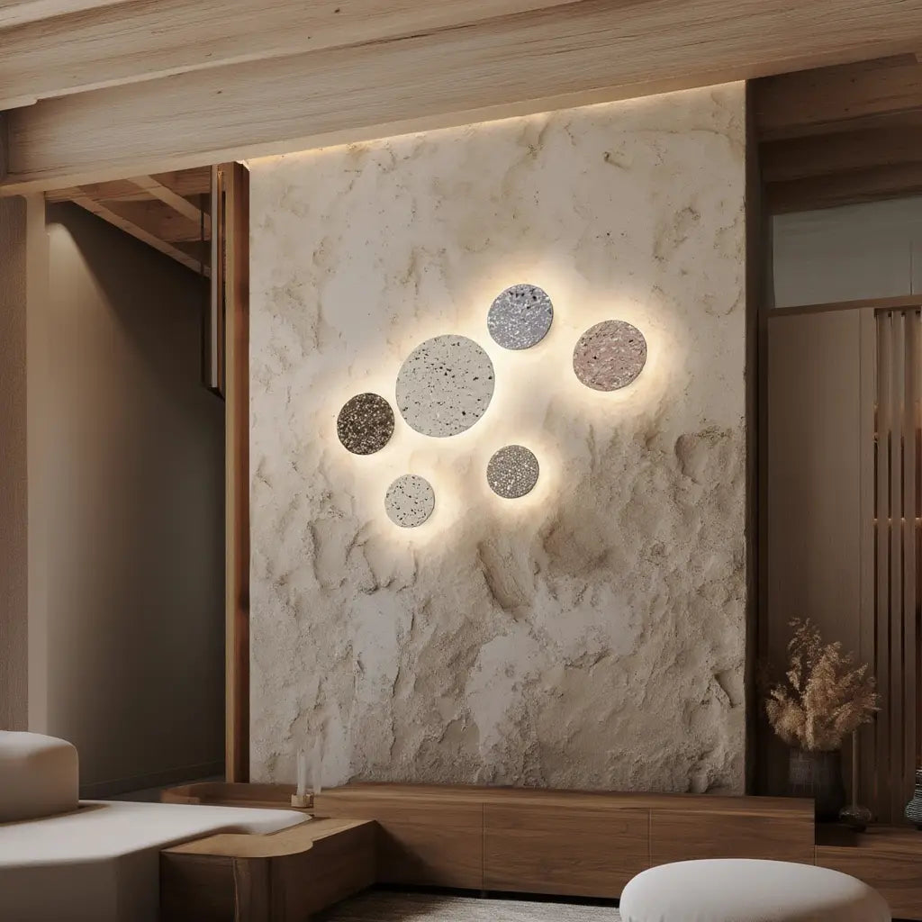 Applique Murale Design en Terrazzo avec Éclairage Doux ? Élégante Lampe Murale pour Salon et Chambre 6