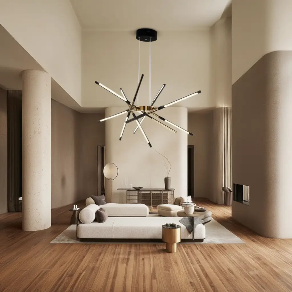 Suspension Luminaire Élégante avec Lumière Chaude ? Design Contemporain pour Ambiance Majestueuse 4