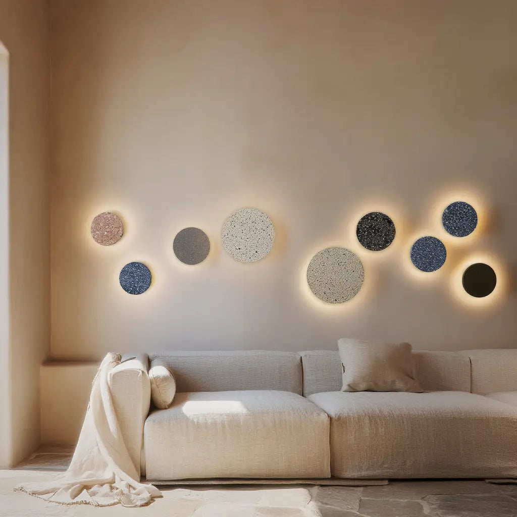 Applique Murale Design en Terrazzo avec Éclairage Doux ? Élégante Lampe Murale pour Salon et Chambre 4
