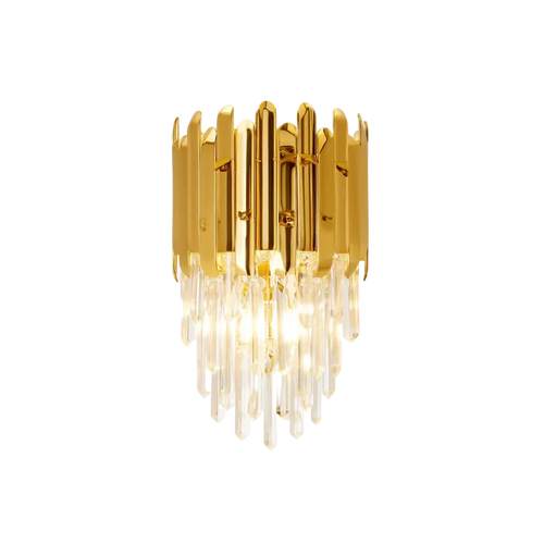 Applique Murale Design en Cristal avec Lumière Chaude ? Élégance Nordique pour Salon et Chambre 1