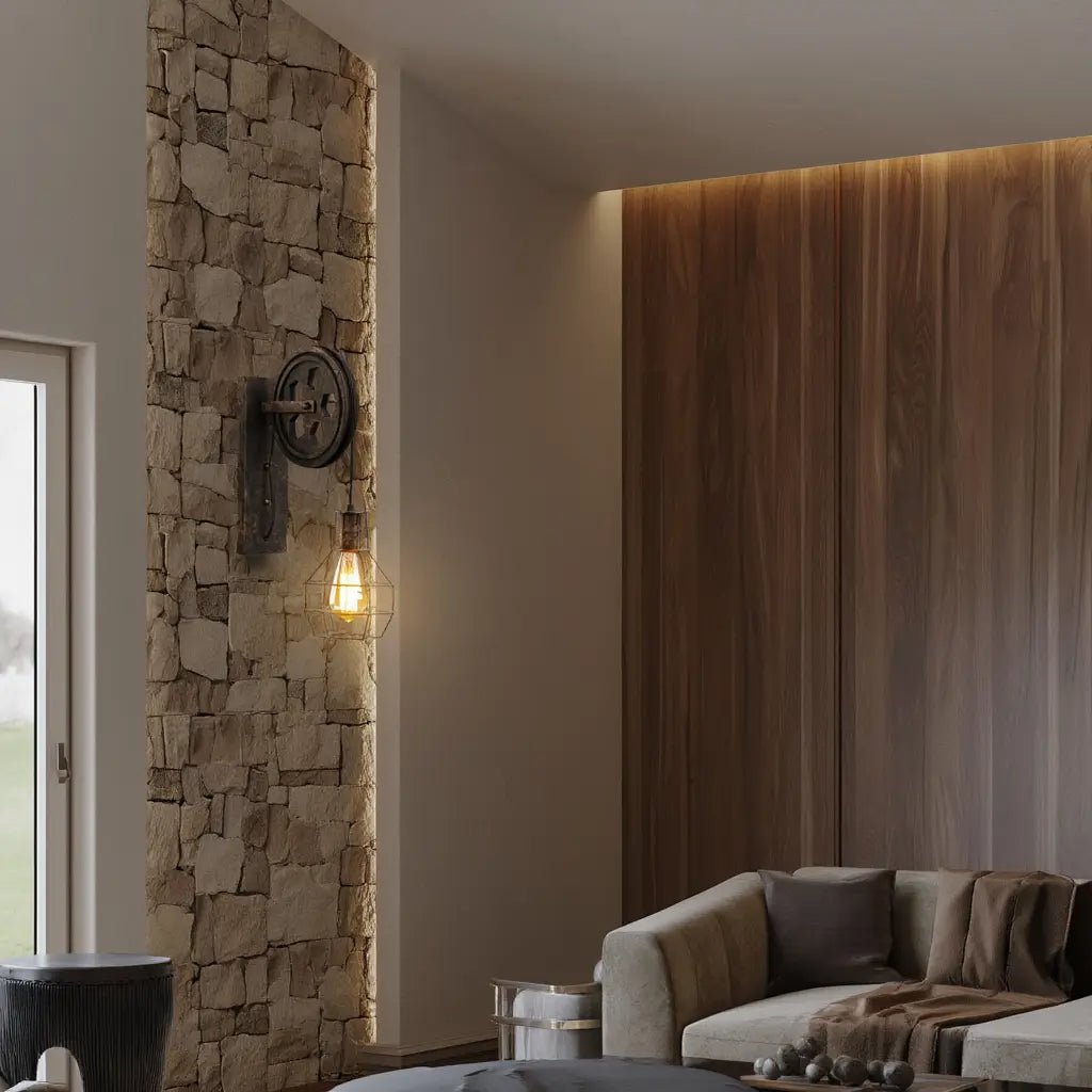 Applique Murale Industrielle pour Salle | Design Vintage en Métal 2