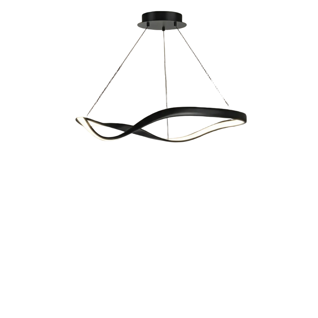 Suspension Moderne | Éclairage LED en Métal et Verre avec Design Contemporain ? Ambiance Chaleureuse pour Escaliers 1