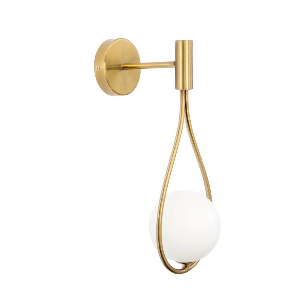 Applique Murale Design en Laiton Brossé avec Illumination Douce ? Élégance Moderne pour Salon et Décoration Intérieure 1