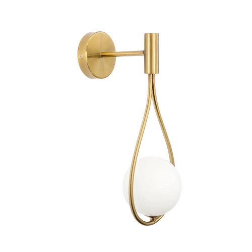 Applique Murale Design en Laiton Brossé avec Illumination Douce ? Élégance Moderne pour Salon et Décoration Intérieure 1