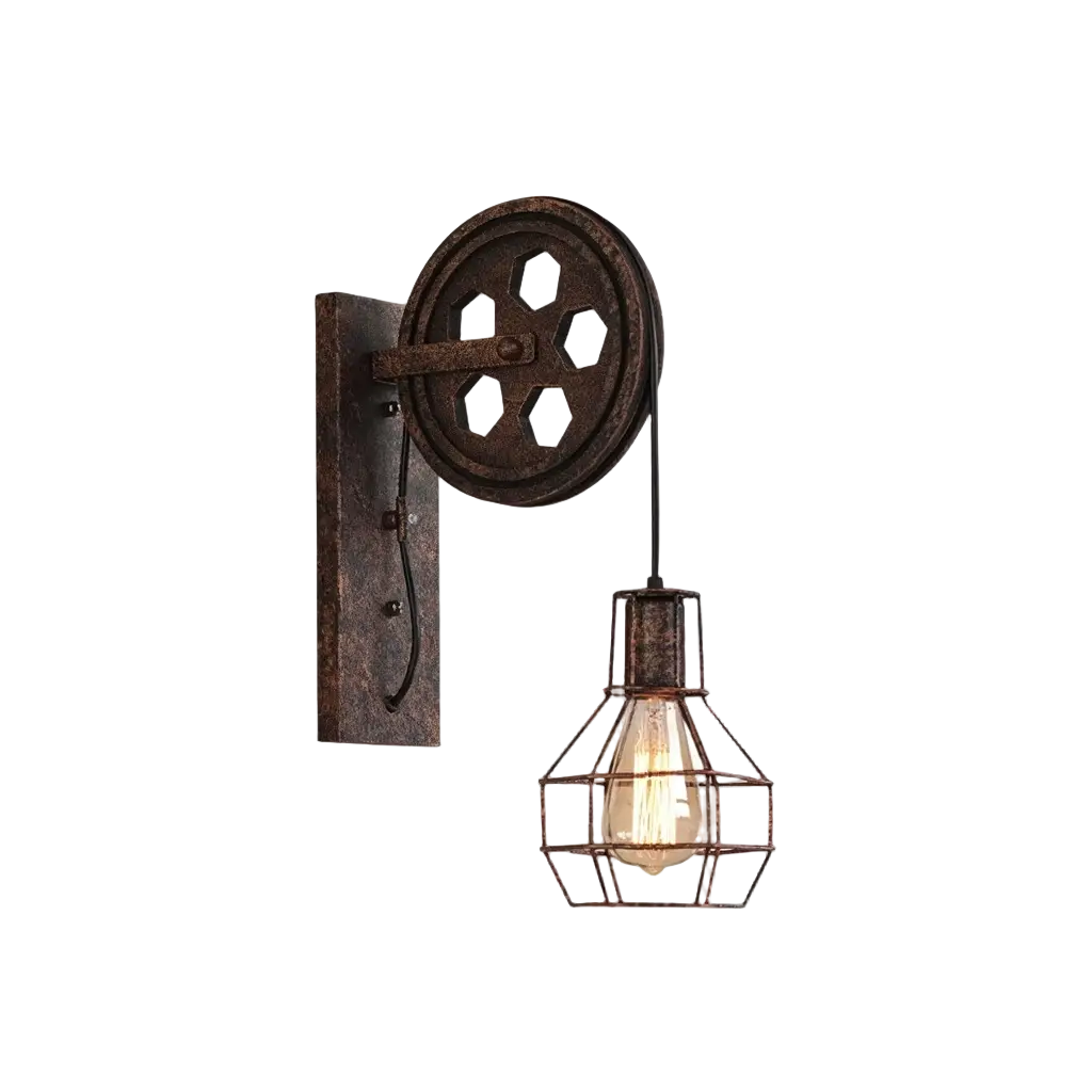 Applique Murale Industrielle pour Salle | Design Vintage en Métal 1