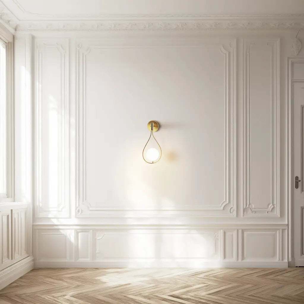 Applique Murale Design en Laiton Brossé avec Illumination Douce ? Élégance Moderne pour Salon et Décoration Intérieure 6