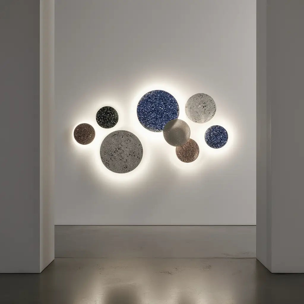 Applique Murale Design en Terrazzo avec Éclairage Doux ? Élégante Lampe Murale pour Salon et Chambre 7